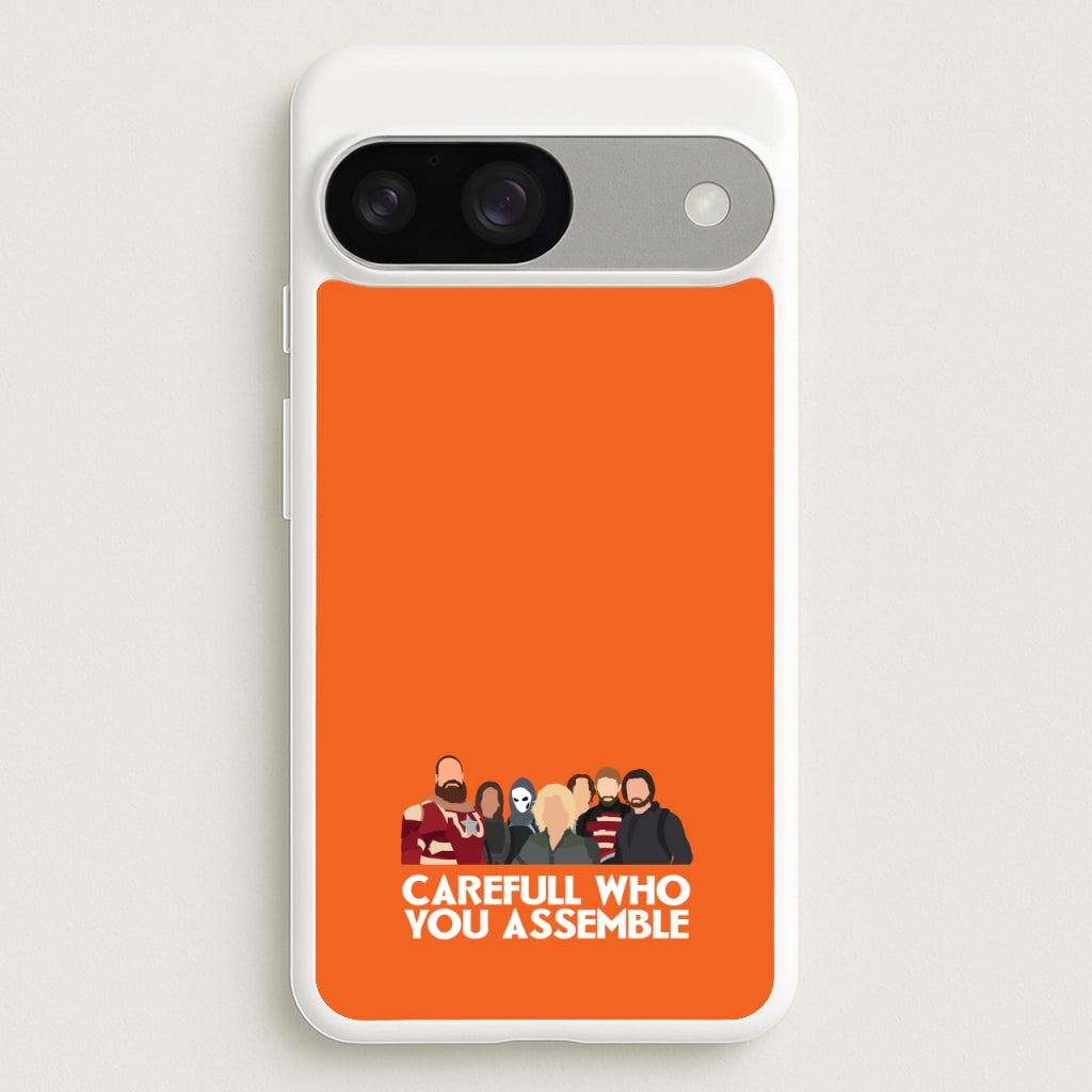 Careful Who You Assemble - Thunderbolts Phone Case for Google Pixel 9 / 9 Pro
