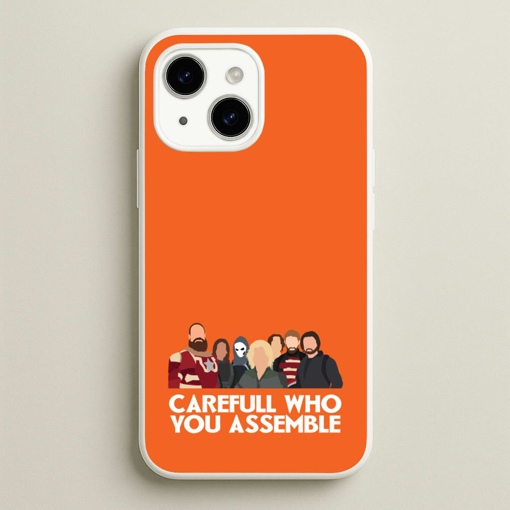 Careful Who You Assemble - Thunderbolts Phone Case for iPhone 15