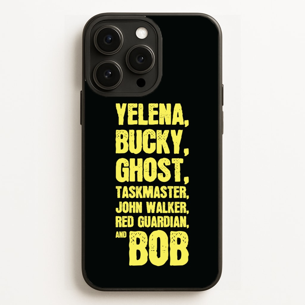 Antiheroes List - Thunderbolts Phone Case for iPhone 16 Pro Max