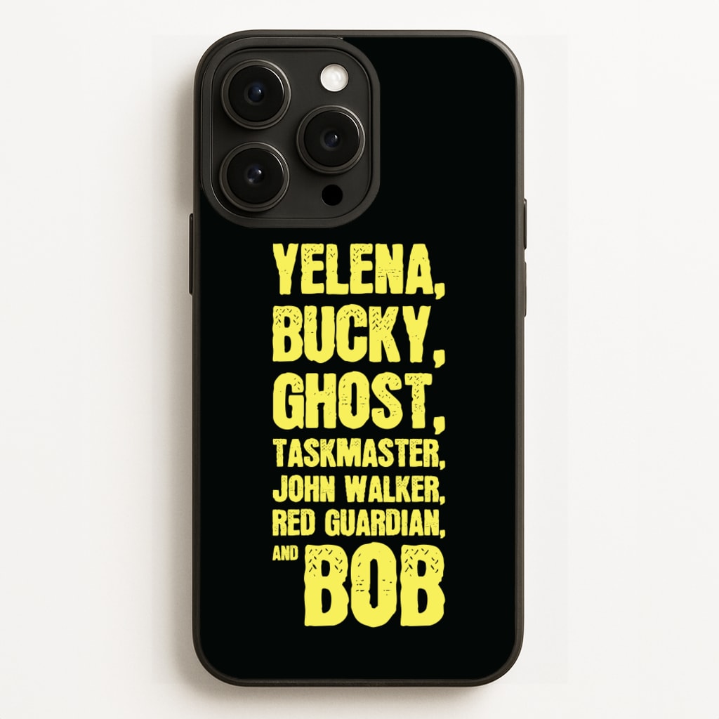 Antiheroes List - Thunderbolts Phone Case for iPhone 12 Pro Max