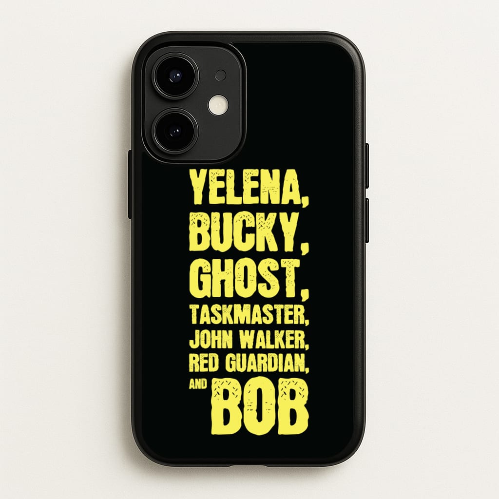 Antiheroes List - Thunderbolts Phone Case for iPhone 12 / 12 Pro