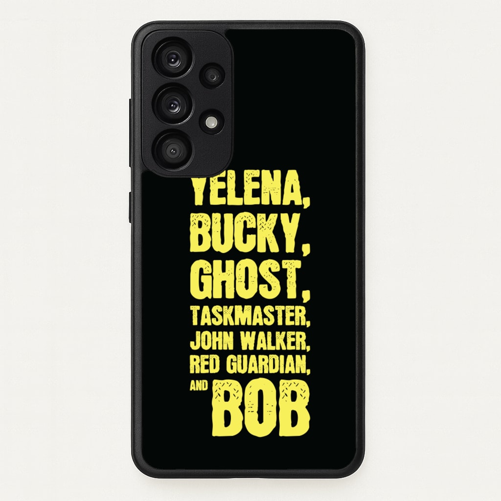 Antiheroes List - Thunderbolts Phone Case for Galaxy A53