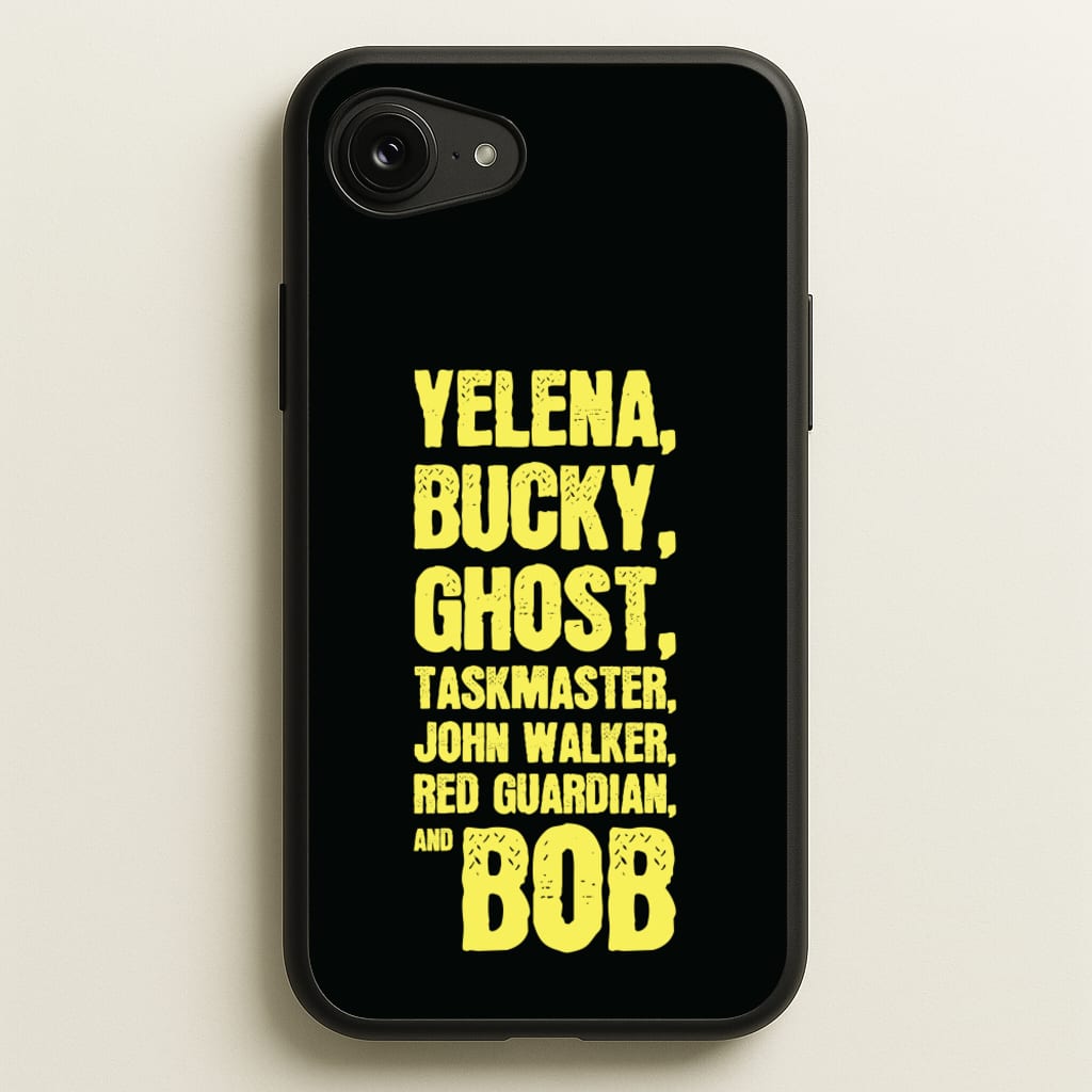 Antiheroes List - Thunderbolts Phone Case for iPhone 16e