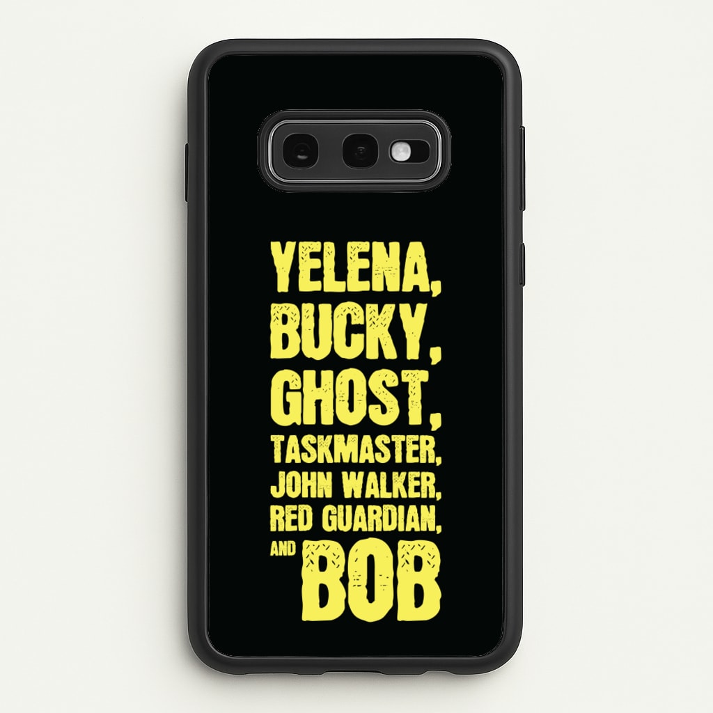 Antiheroes List - Thunderbolts Phone Case for Galaxy S10e