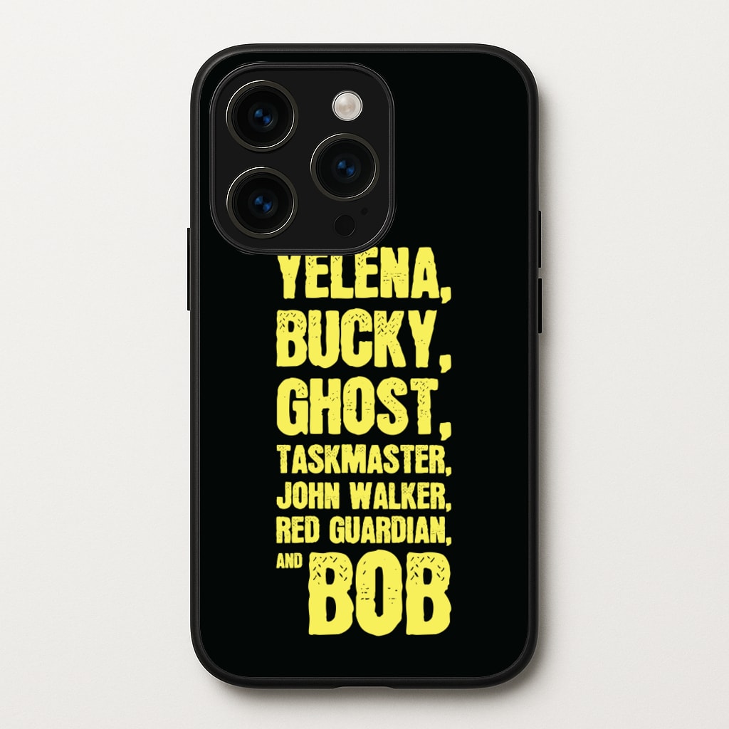 Antiheroes List - Thunderbolts Phone Case for iPhone 14 Pro