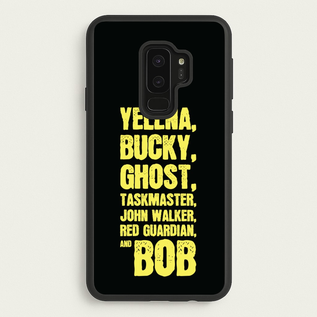 Antiheroes List - Thunderbolts Phone Case for Galaxy S9 Plus