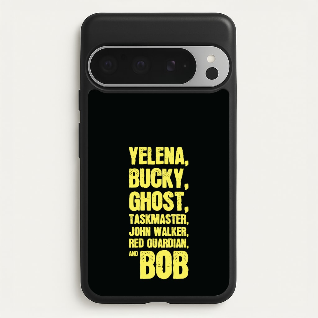 Antiheroes List - Thunderbolts Phone Case for Google Pixel 9 Pro XL