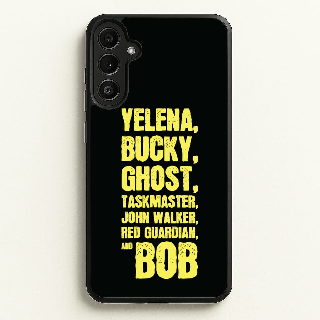 Antiheroes List - Thunderbolts Phone Case for Galaxy A36