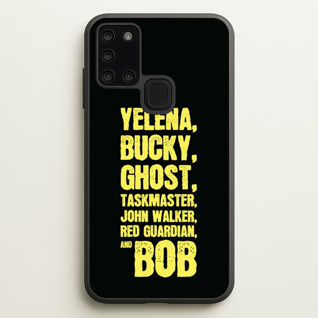 Antiheroes List - Thunderbolts Phone Case for Galaxy A21s