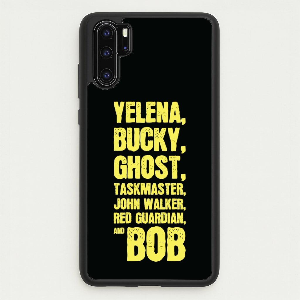 Antiheroes List - Thunderbolts Phone Case for Huawei P30 Pro