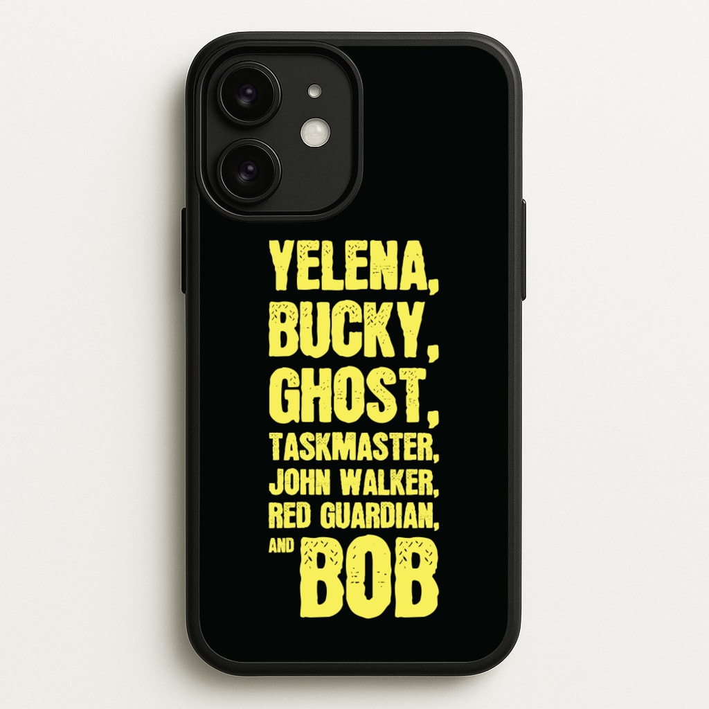 Antiheroes List - Thunderbolts Phone Case for iPhone 11