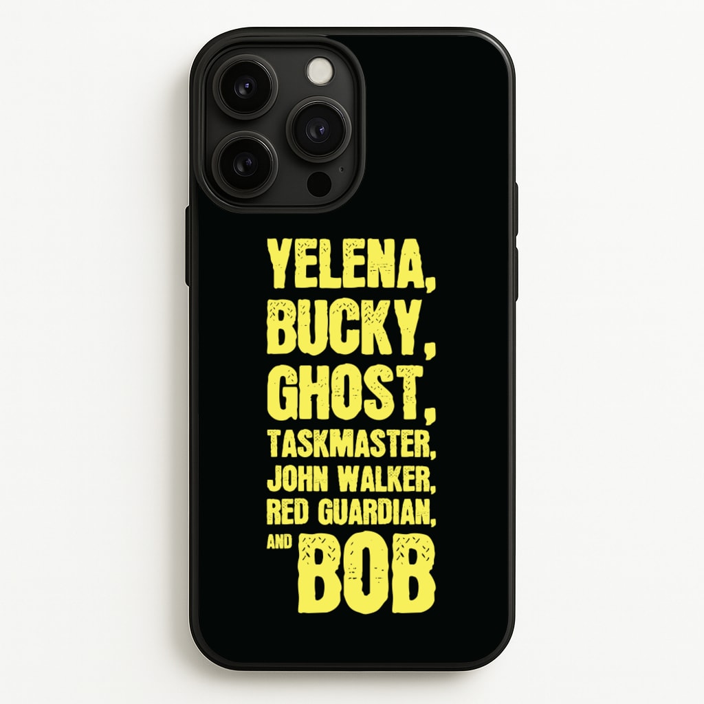 Antiheroes List - Thunderbolts Phone Case for iPhone 13 Pro Max