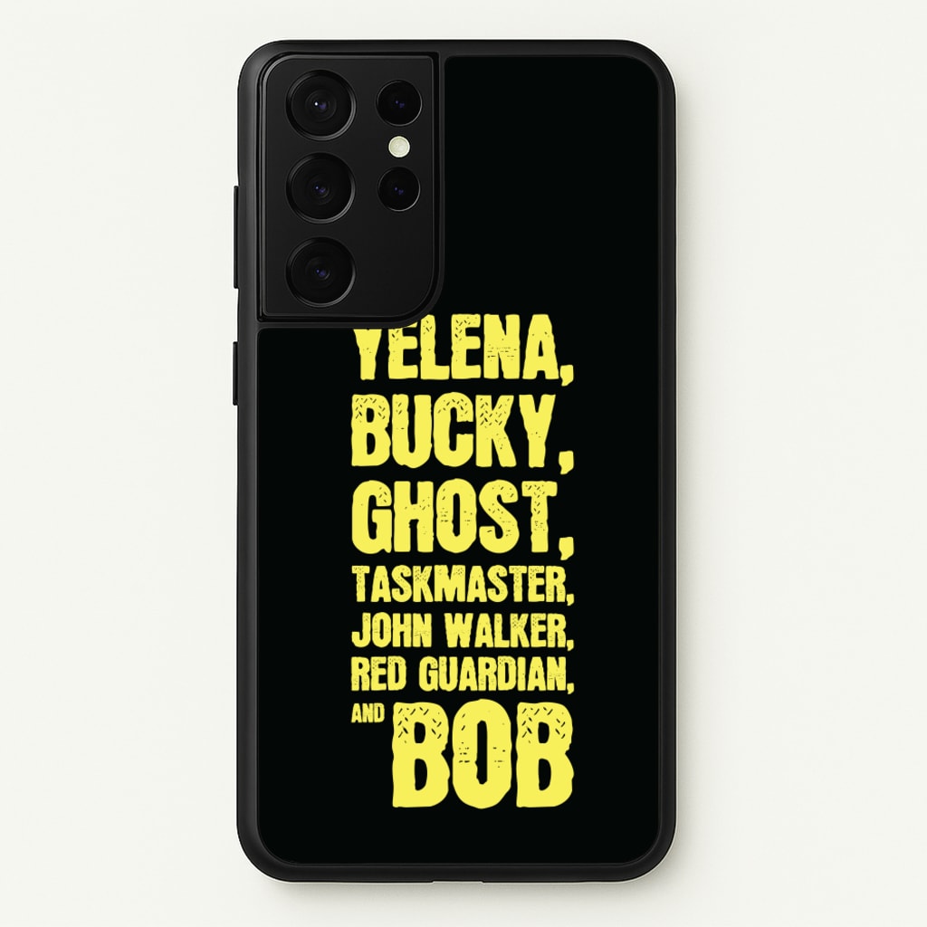 Antiheroes List - Thunderbolts Phone Case for Galaxy S21 Ultra