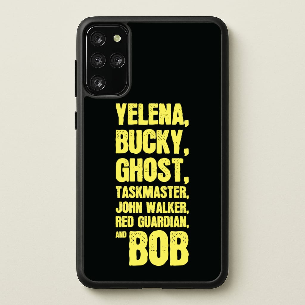 Antiheroes List - Thunderbolts Phone Case for Galaxy S20 Plus