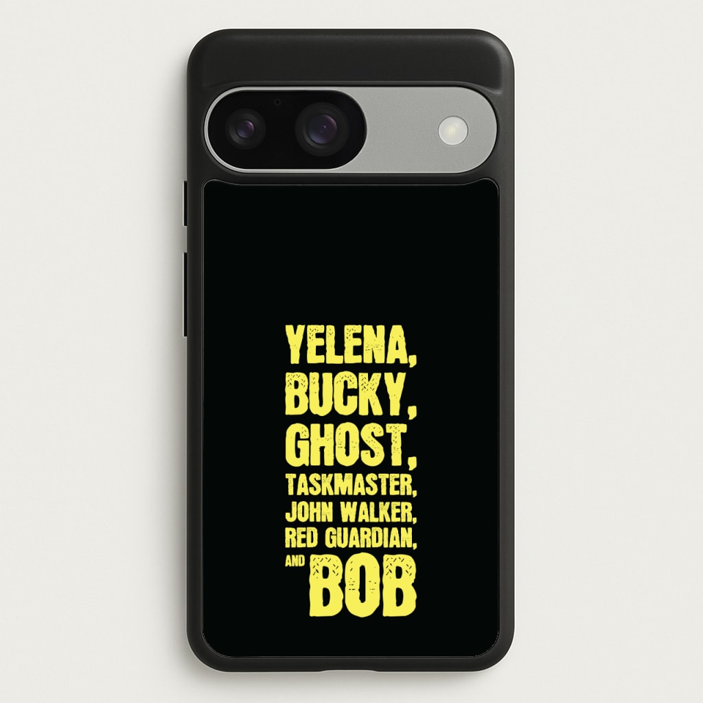 Antiheroes List - Thunderbolts Phone Case for Google Pixel 9 / 9 Pro