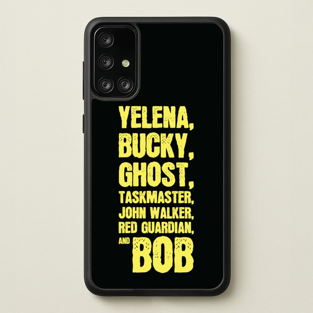 Antiheroes List - Thunderbolts Phone Case for Galaxy A71