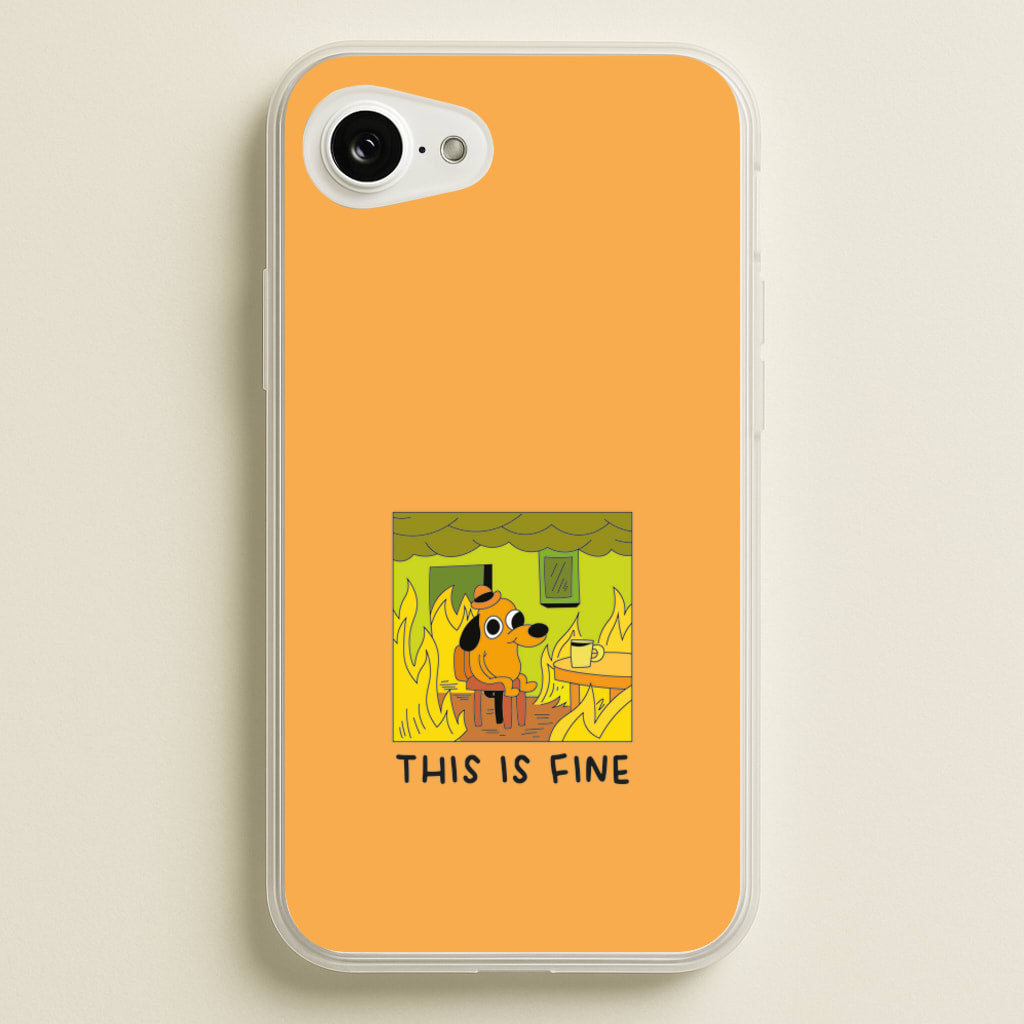 This Is Fine - Memes - Memes Phone Case for iPhone 16e