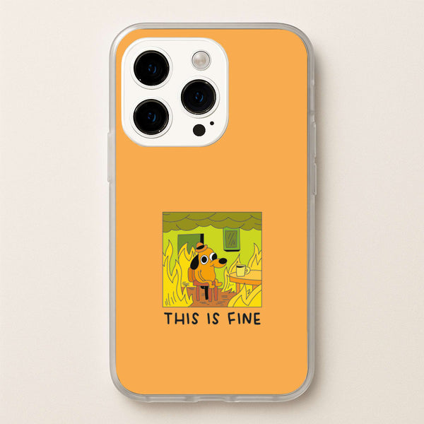 This Is Fine - Memes - Memes Phone Case for iPhone 14 Pro