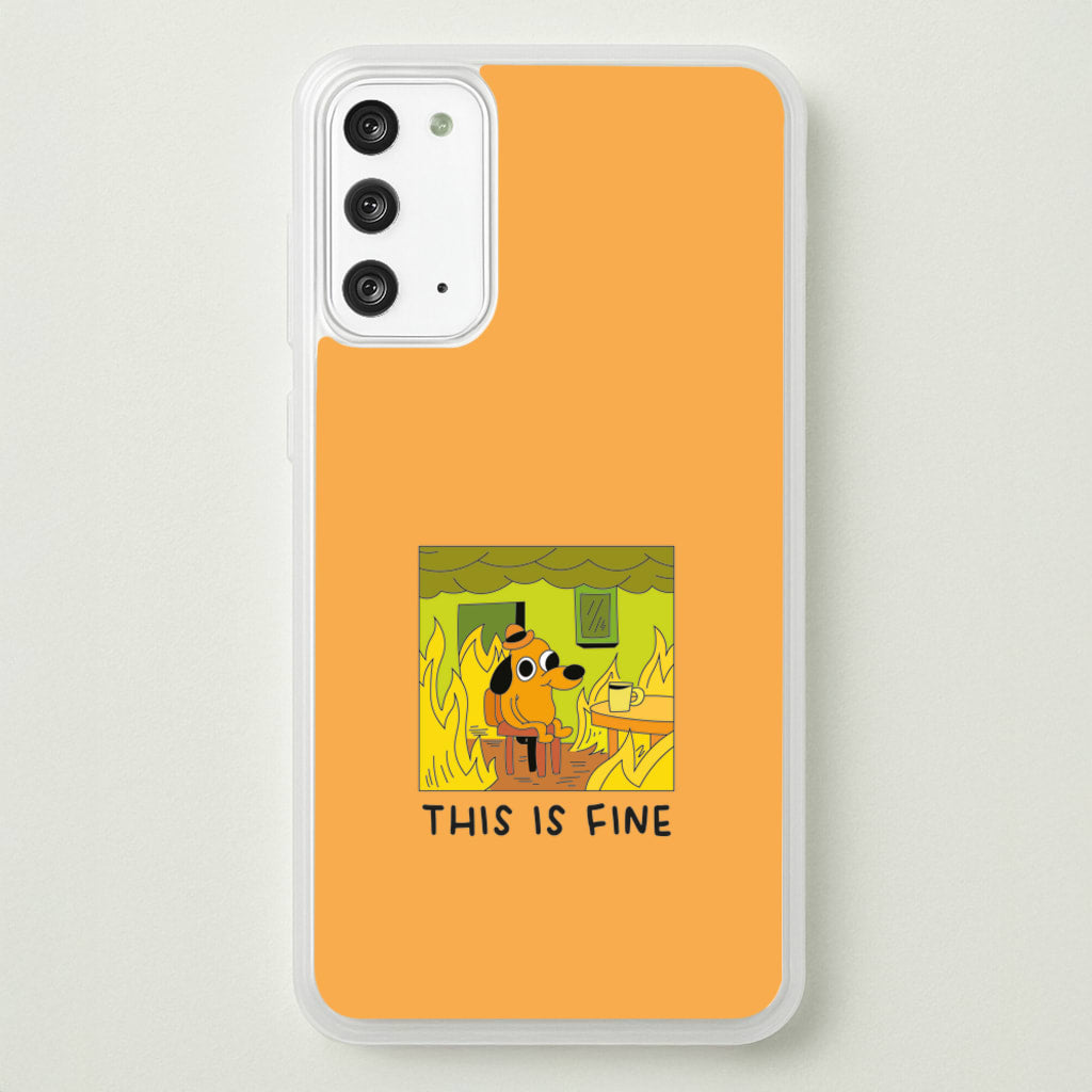 This Is Fine - Memes - Memes Phone Case for Galaxy Note 20