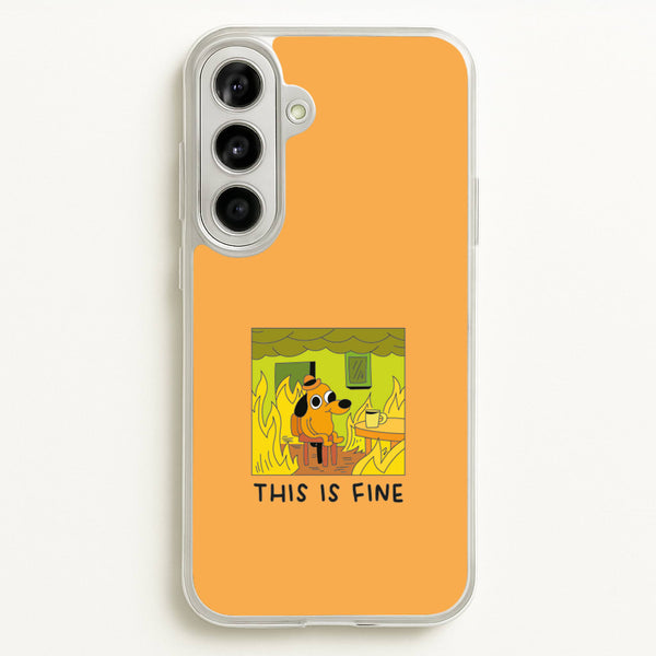 This Is Fine - Memes - Memes Phone Case for Galaxy A56