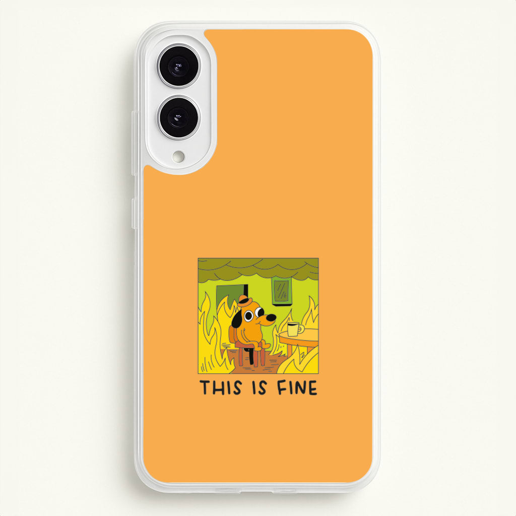 This Is Fine - Memes - Memes Phone Case for Galaxy S25 Edge