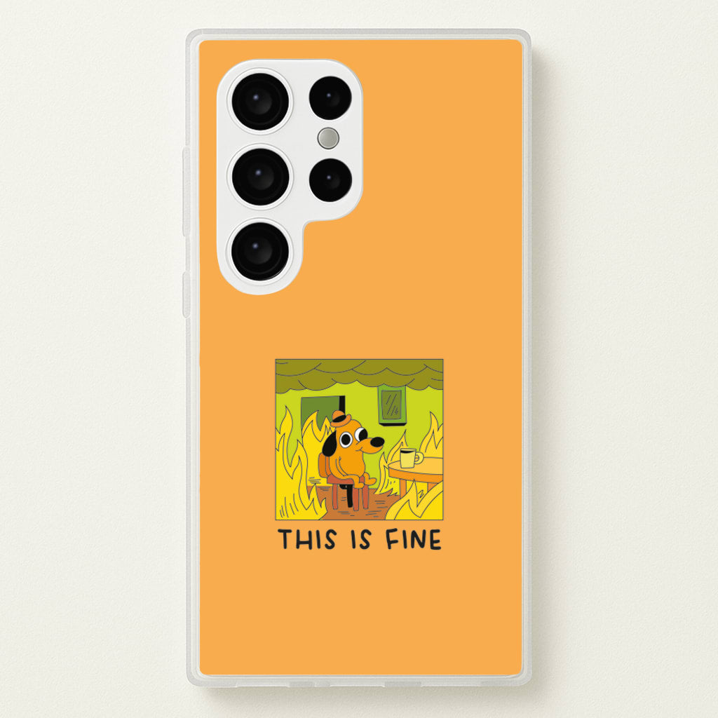 This Is Fine - Memes - Memes Phone Case for Galaxy S24 Ultra