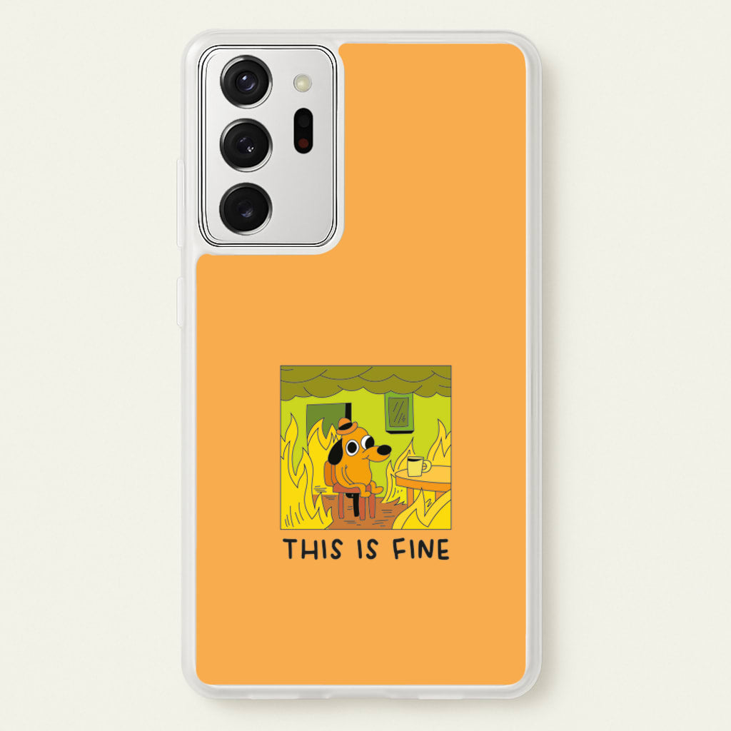 This Is Fine - Memes - Memes Phone Case for Galaxy Note 20 Ultra