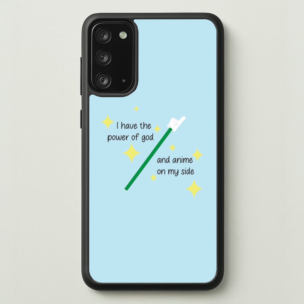 I Have The Power Of God And Anime On My Side - Memes - Memes Phone Case for Galaxy Note 20