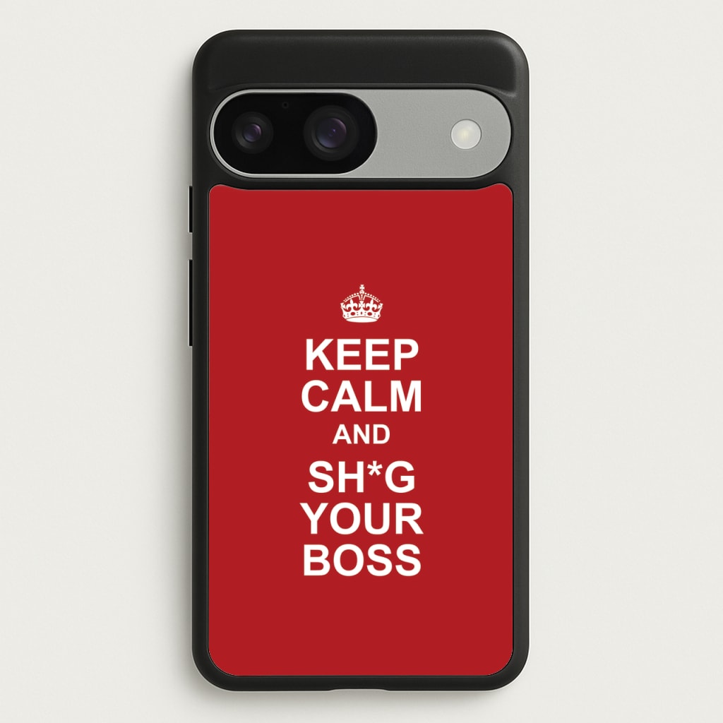 Keep Calm With Your Boss - TikTok Trends Phone Case for Google Pixel 9 / 9 Pro