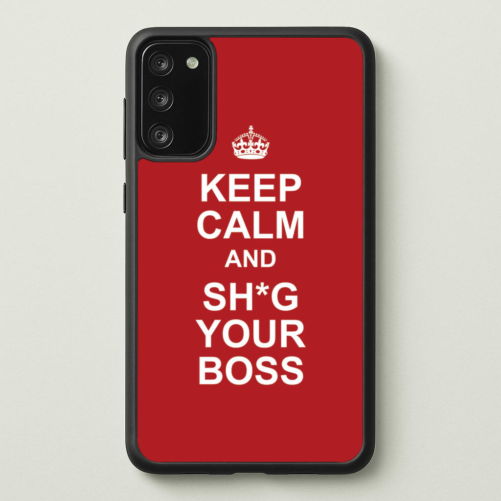 Keep Calm With Your Boss - TikTok Trends Phone Case for Galaxy S20FE