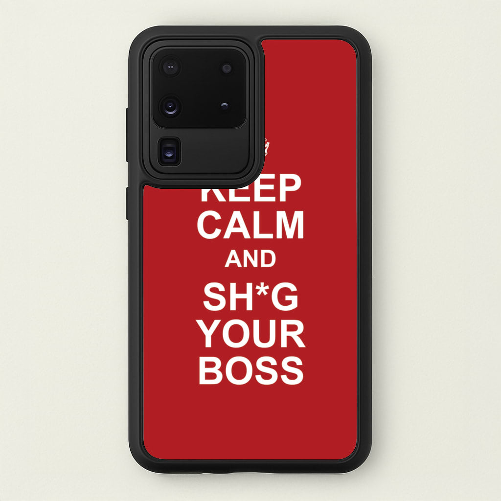 Keep Calm With Your Boss - TikTok Trends Phone Case for Galaxy S20 Ultra