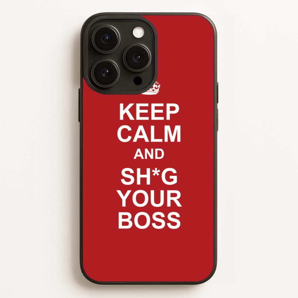 Keep Calm With Your Boss - TikTok Trends Phone Case for iPhone 12 Pro Max