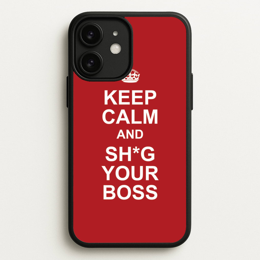 Keep Calm With Your Boss - TikTok Trends Phone Case for iPhone 11