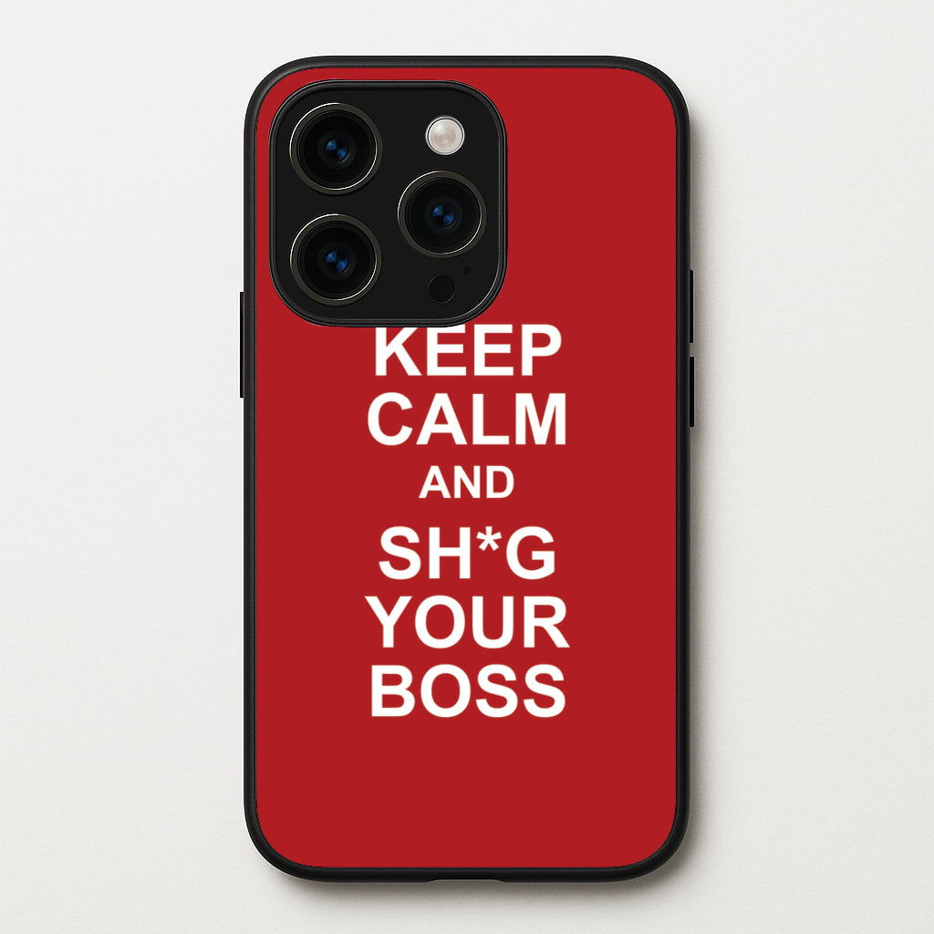Keep Calm With Your Boss - TikTok Trends Phone Case for iPhone 14 Pro Max