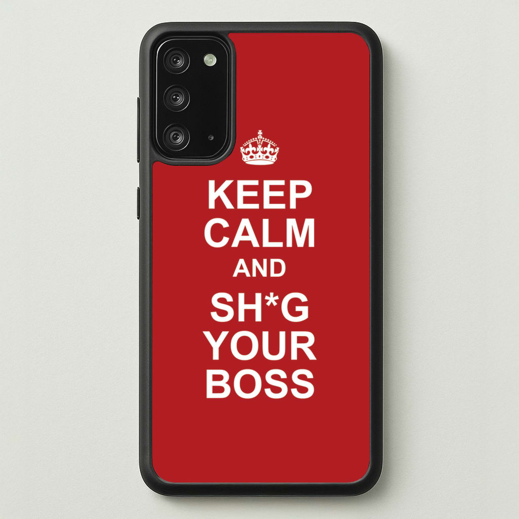 Keep Calm With Your Boss - TikTok Trends Phone Case for Galaxy Note 20