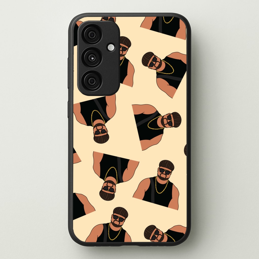 Ibiza Final Boss Pattern - Memes Phone Case for Galaxy A55