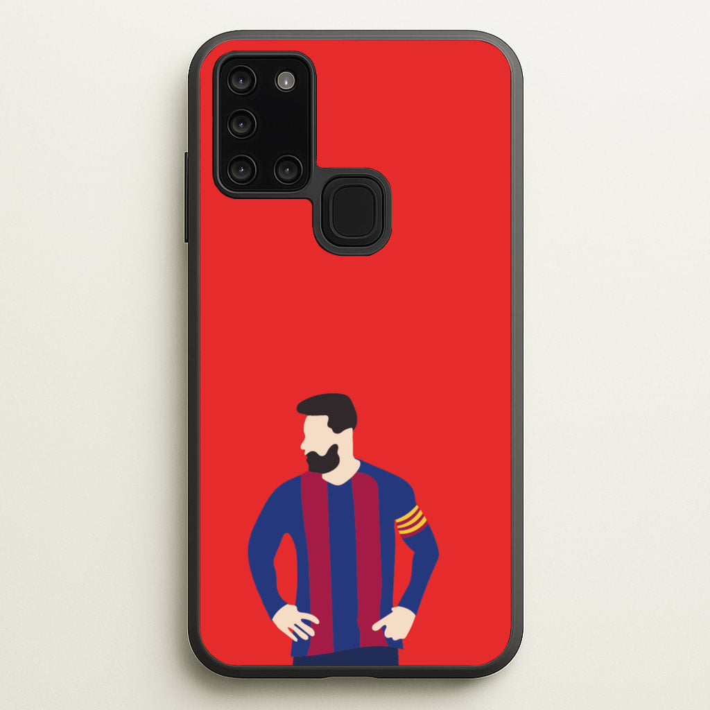 Messi Barca - Messi Phone Case for Galaxy A21s