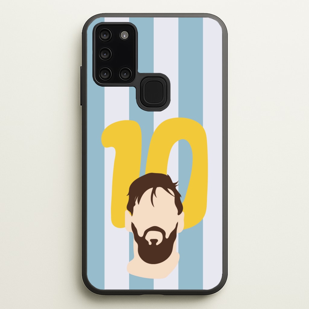 Number 10 - Messi - Messi Phone Case for Galaxy A21s