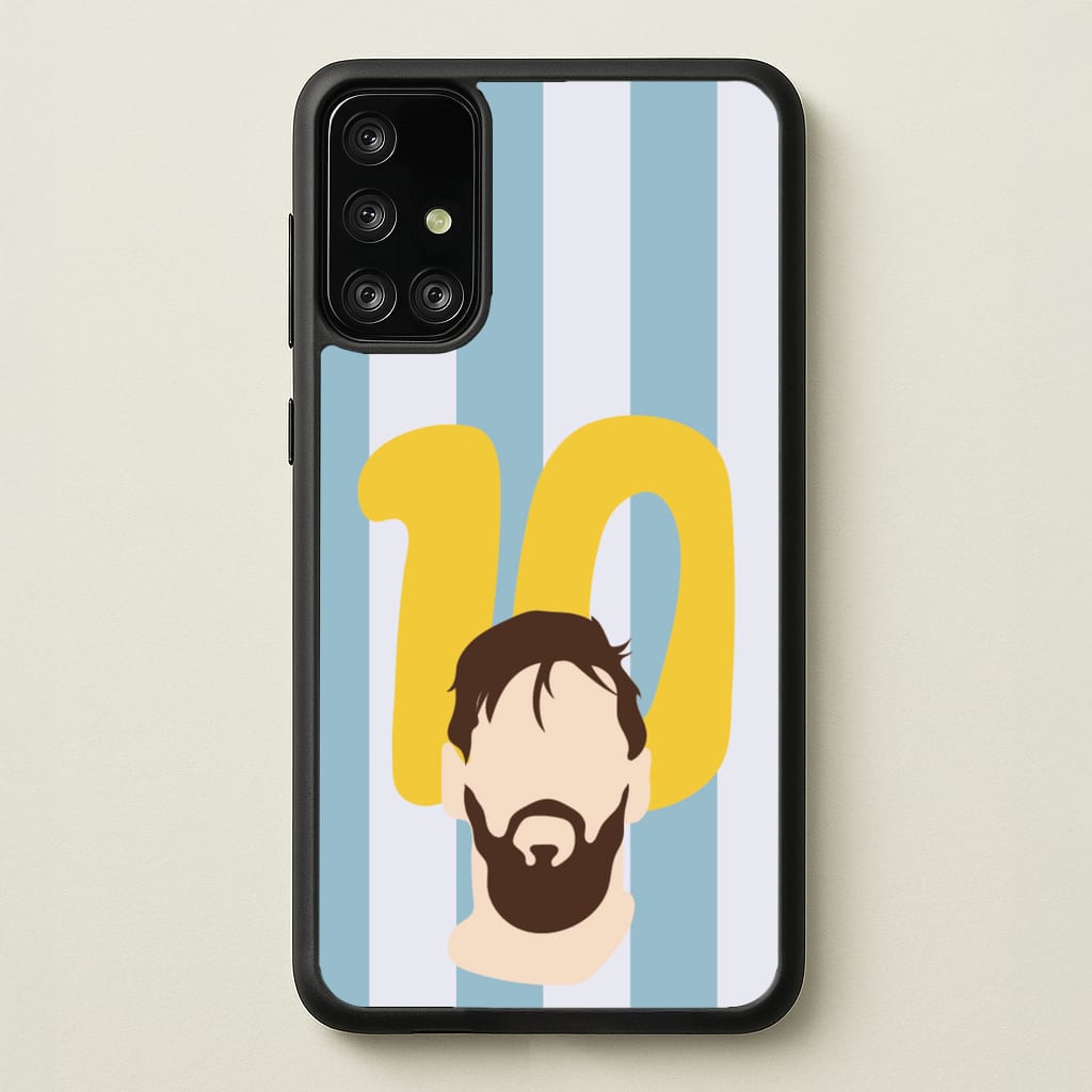 Number 10 - Messi - Messi Phone Case for Galaxy A71