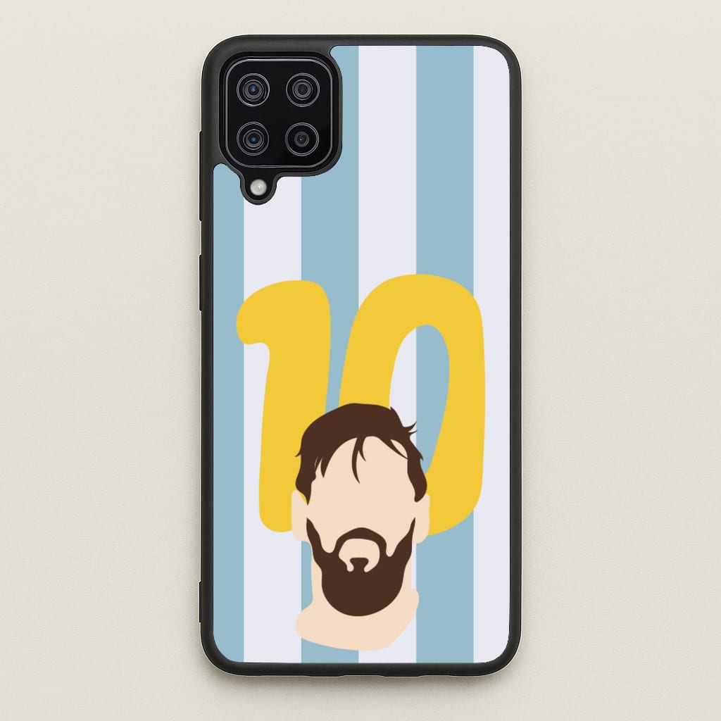 Number 10 - Messi - Messi Phone Case for Galaxy A12