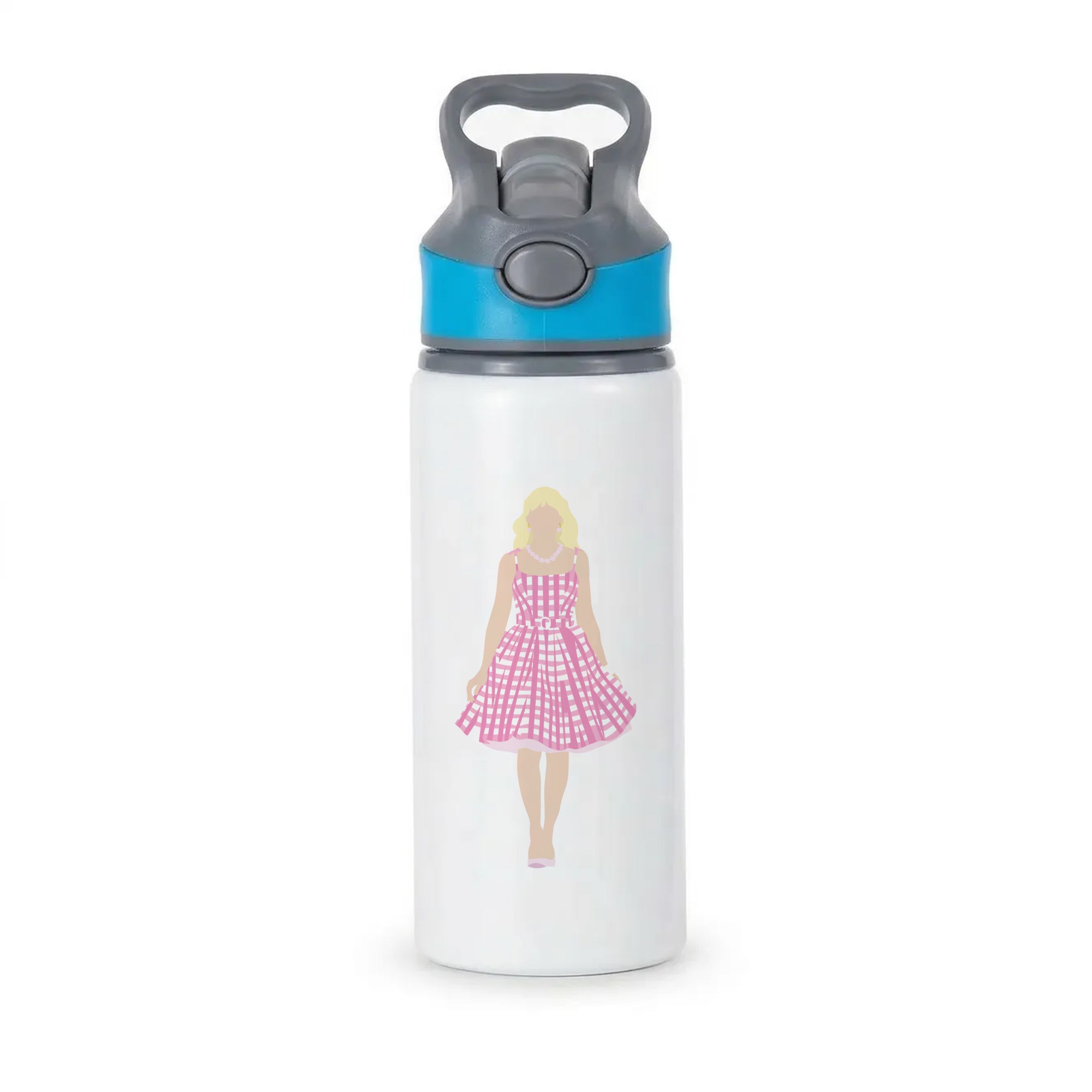 Pink Dress - Margot Active Water Bottle - Blue