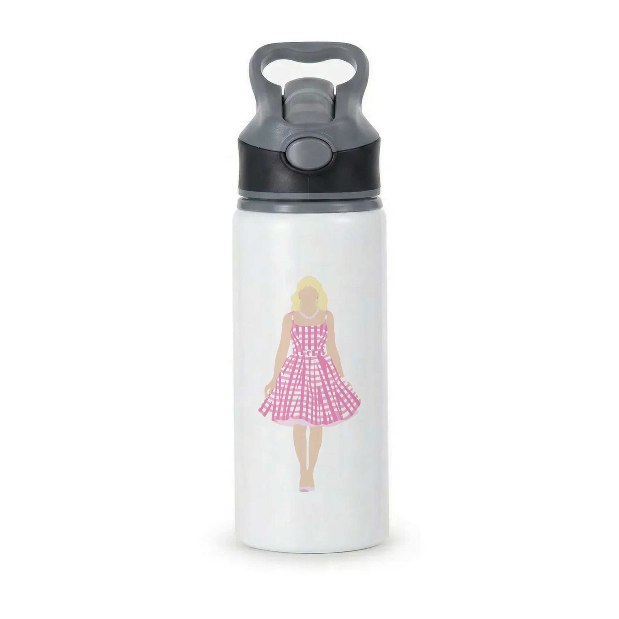 Pink Dress - Margot Active Water Bottle - Black
