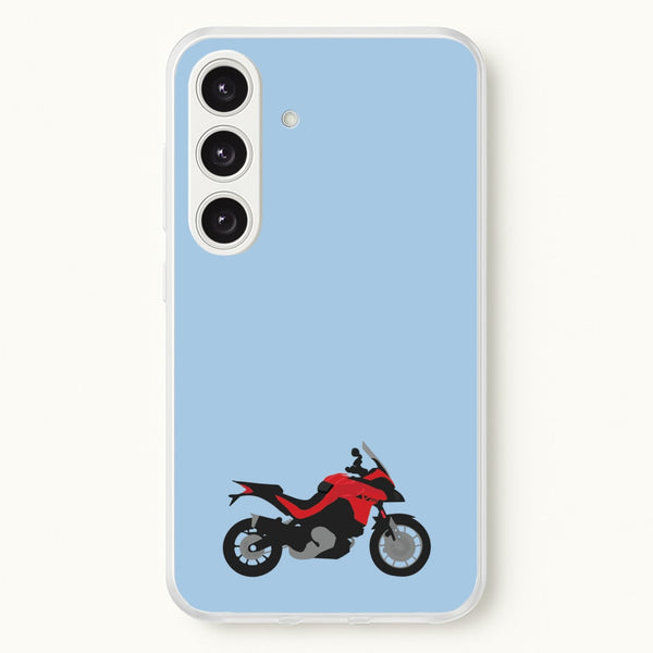 Red Motorbike - Motorbike - Moto GP Phone Case for Galaxy S24