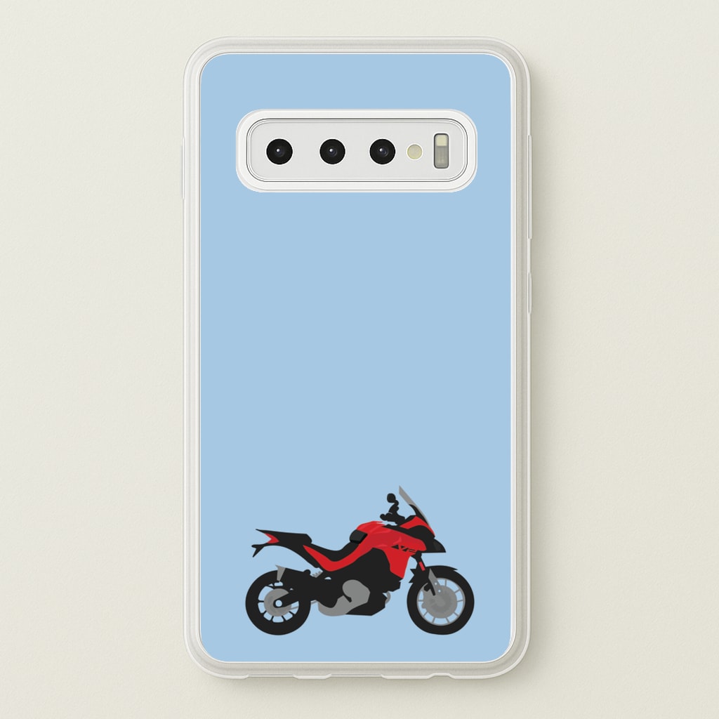 Red Motorbike - Motorbike - Moto GP Phone Case for Galaxy S10 Plus