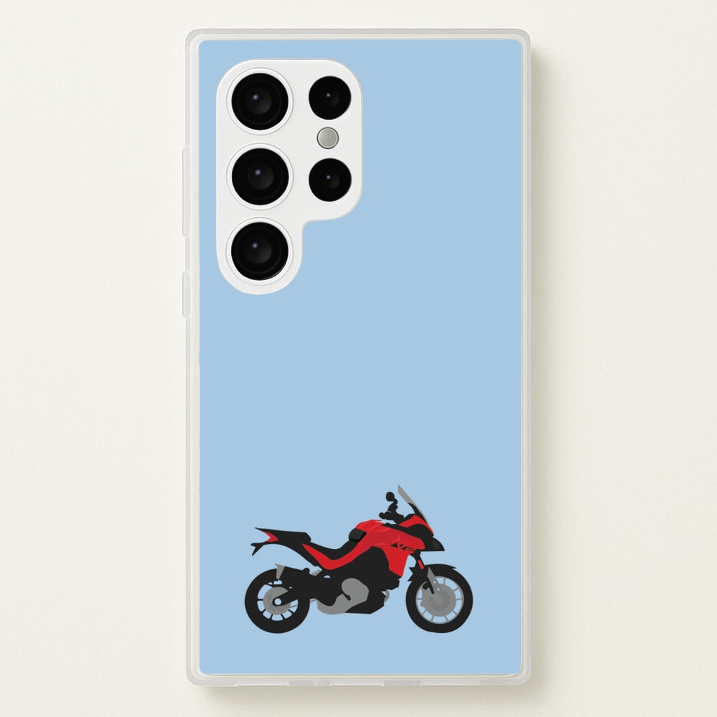 Red Motorbike - Motorbike - Moto GP Phone Case for Galaxy S24 Ultra