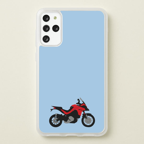 Red Motorbike - Motorbike - Moto GP Phone Case for Galaxy S20 Plus