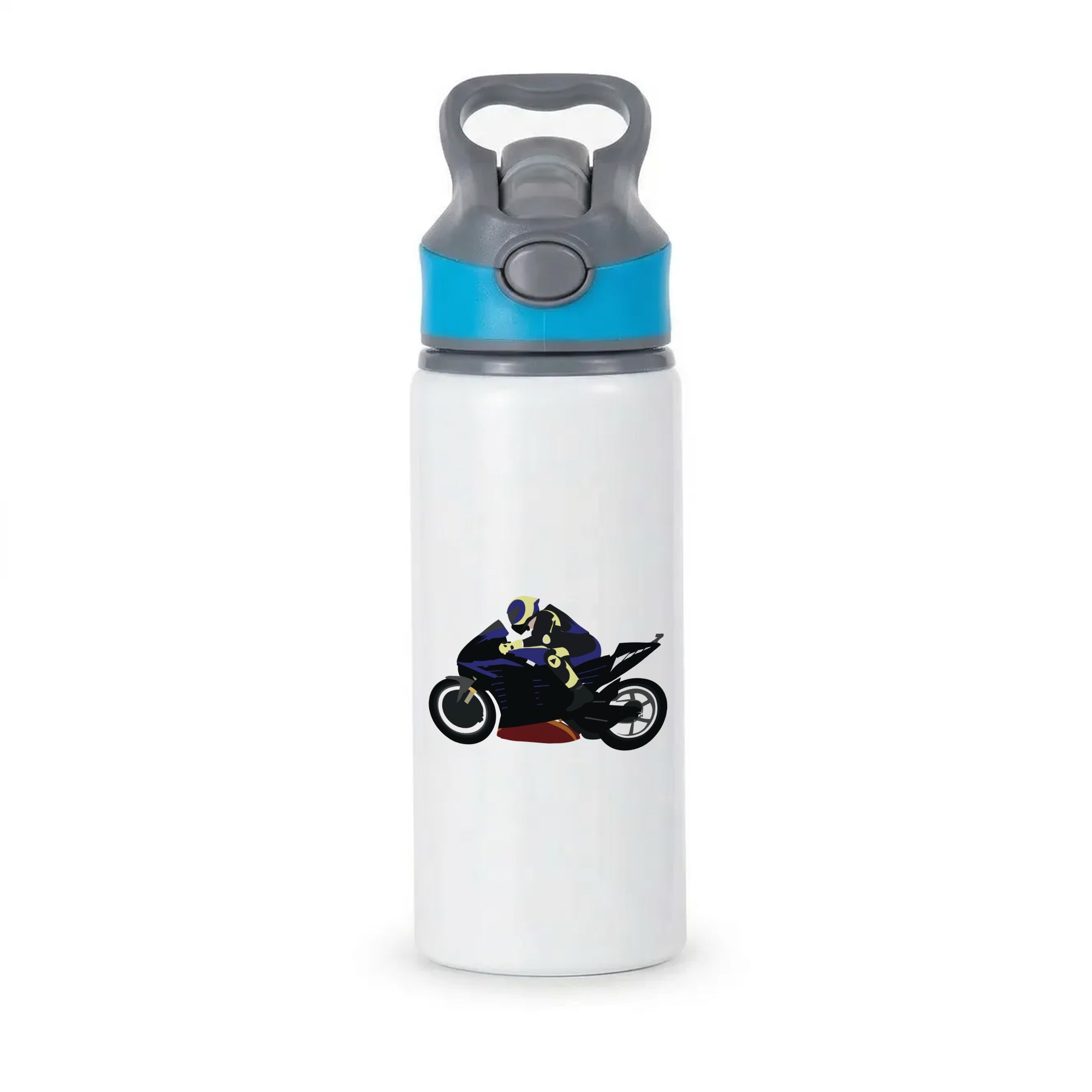 Purple Motorbike - Motorbike Active Water Bottle - Blue