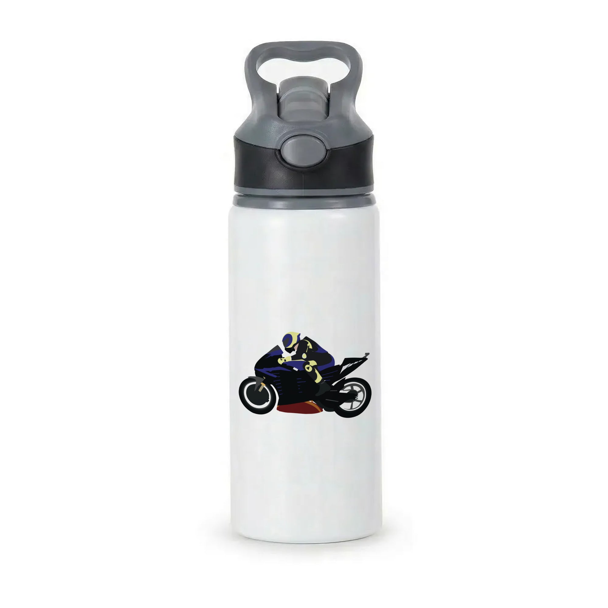 Purple Motorbike - Motorbike Active Water Bottle - Black