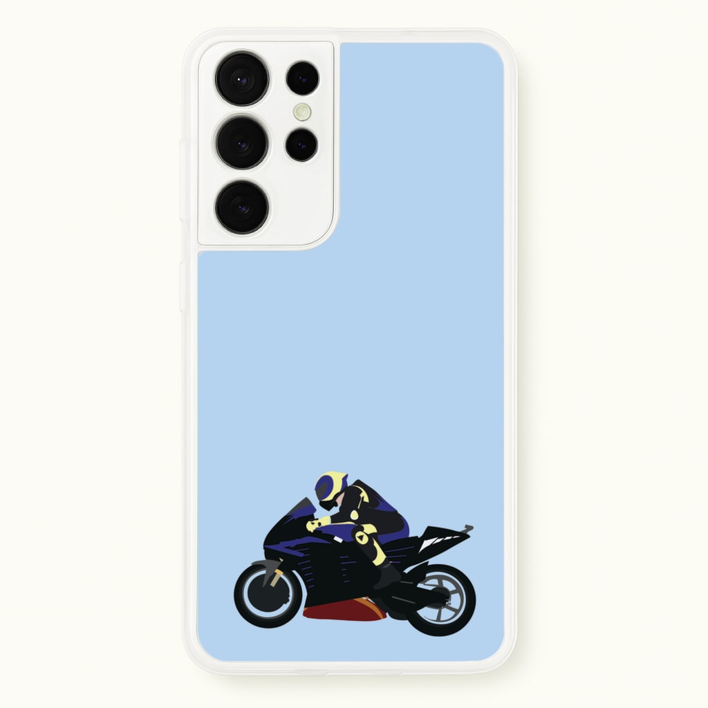 Purple Motorbike - Motorbike - Moto GP Phone Case for Galaxy S21 Ultra