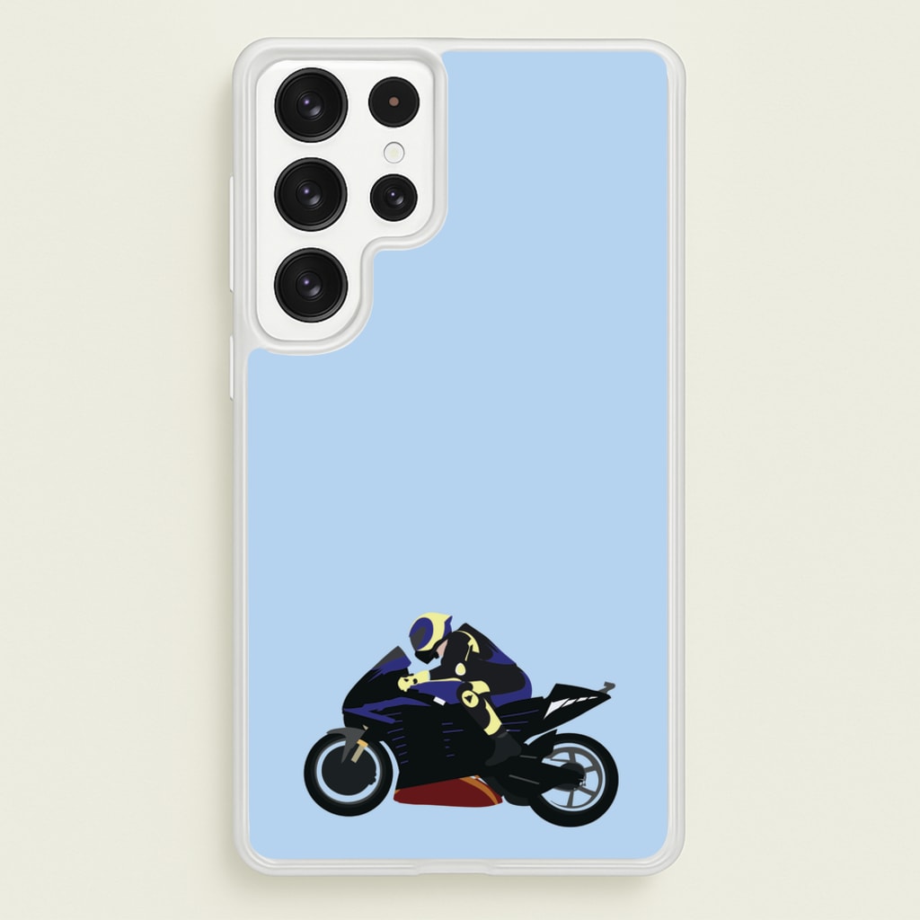 Purple Motorbike - Motorbike - Moto GP Phone Case for Galaxy S22 Ultra